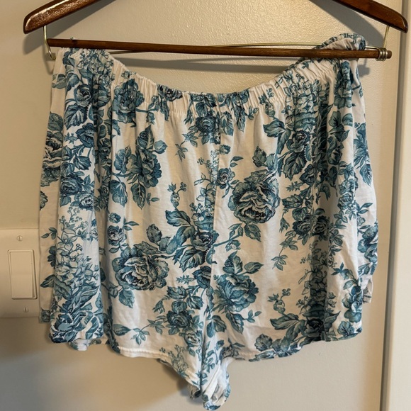 Victoria's Secret Other - VINTAGE Victoria Secret Gold Label Blue Rose Sleep Shorts Pajamas Women’s Medium
